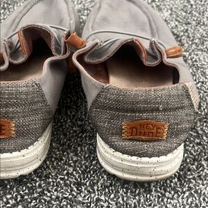 Hey Dude Gray and Brown Loafers